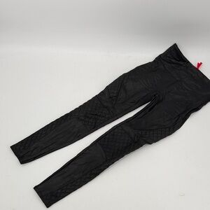 Spanx legging faux leather medium Black Quilted legging pant